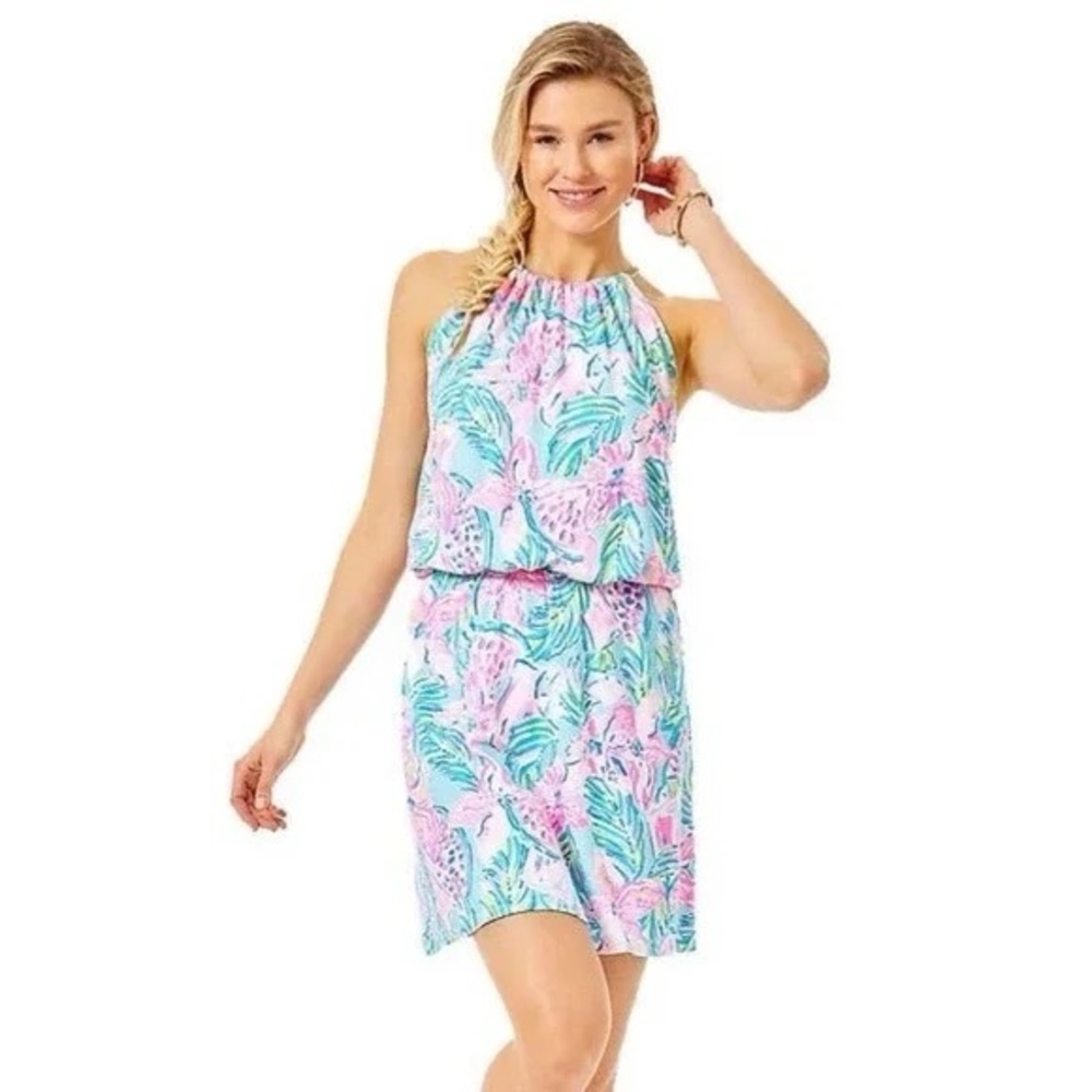 Lilly Pulitzer Gimme Juice Bowen Skort Dress in Blue Ibiza